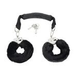 Dominitoy Black Plush Handcuffs: Soft, Secure & Playful Restraints for Couples