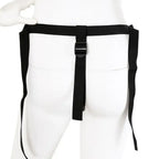 Dominitoy Black Premium Black PU Leather Removable Suction Cup Strap-On Harness System