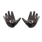Dominitoy Black Sequin Hand-Shaped Nipple Pasties – Sparkly BDSM Body Jewelry for Adults