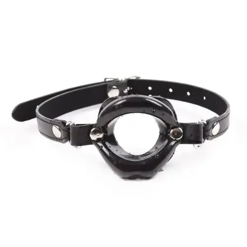Dominitoy Black Silicone Lips Open-Mouth Gag