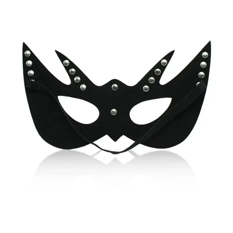 Dominitoy Blindfold Mask – Leather Look, Studded Eye Mask for Couples
