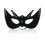 Dominitoy Blindfold Mask – Leather Look, Studded Eye Mask for Couples