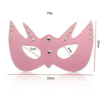 Dominitoy Blindfold Mask – Leather Look, Studded Eye Mask for Couples