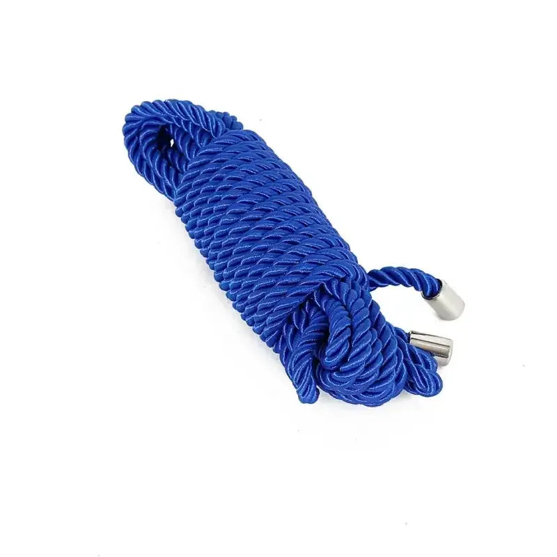 Dominitoy Blue / 5 Meter Bondage Rope — Soft Durable Shibari Cord with Metal Tips