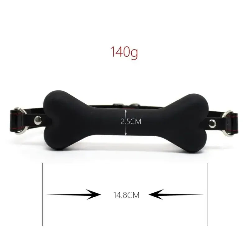 Dominitoy Bone Gag for Puppy Play - Adjustable BDSM Mouth Gag