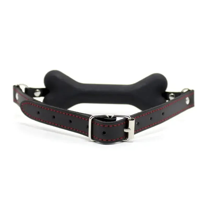 Dominitoy Bone Gag for Puppy Play - Adjustable BDSM Mouth Gag