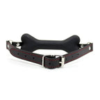 Dominitoy Bone Gag for Puppy Play - Adjustable BDSM Mouth Gag