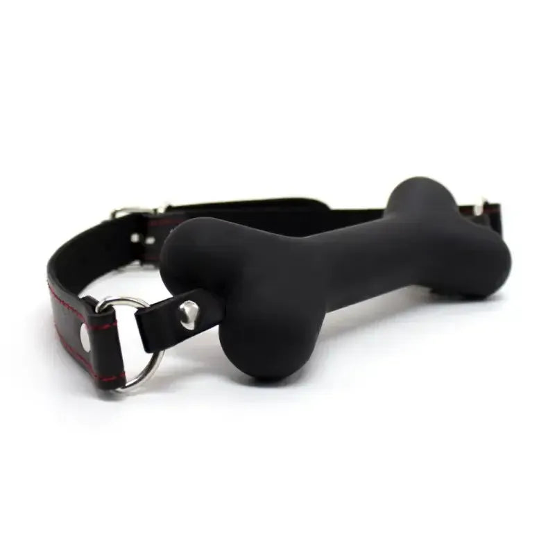 Dominitoy Bone Gag for Puppy Play - Adjustable BDSM Mouth Gag