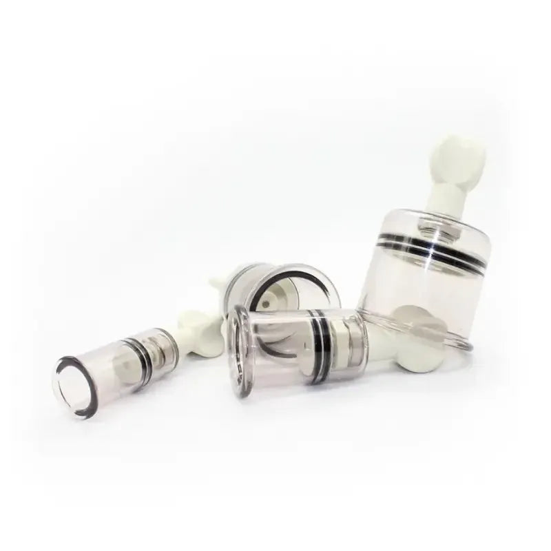 Dominitoy Clear Adjustable Suction Cups Set — Nipple Cupping Kit