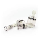Dominitoy Clear Adjustable Suction Cups Set — Nipple Cupping Kit