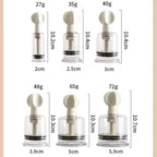 Dominitoy Clear Adjustable Suction Cups Set — Nipple Cupping Kit