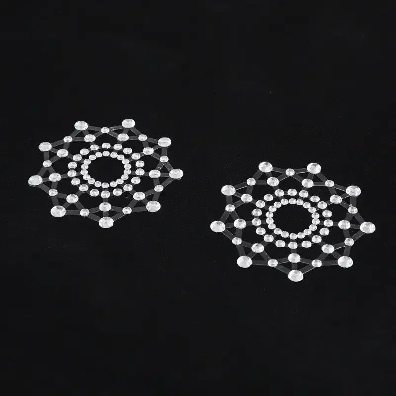 Dominitoy Clear Clear Rhinestone Nipple Pasties - Crystal Nipple Covers