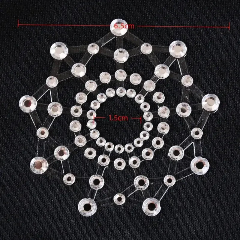 Dominitoy Clear Rhinestone Nipple Pasties - Crystal Nipple Covers