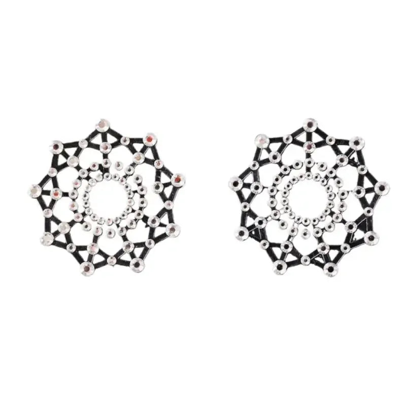 Dominitoy Clear Rhinestone Nipple Pasties - Crystal Nipple Covers