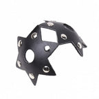 Dominitoy Dominitoy Leather Star Nipple Pasties – Studded Fetish Covers for Tease & Roleplay