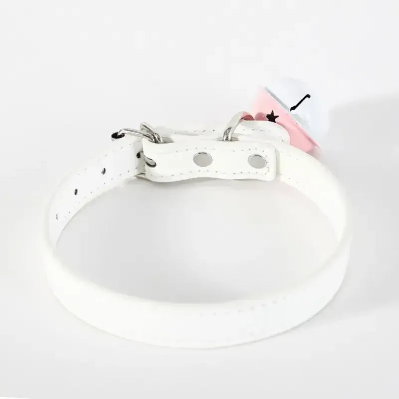 Dominitoy Leather BDSM Collar with Bell - Adjustable Bondage Restraint