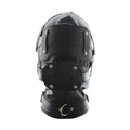 Dominitoy Leather Bdsm Hood – Detachable Gag Slave Mask