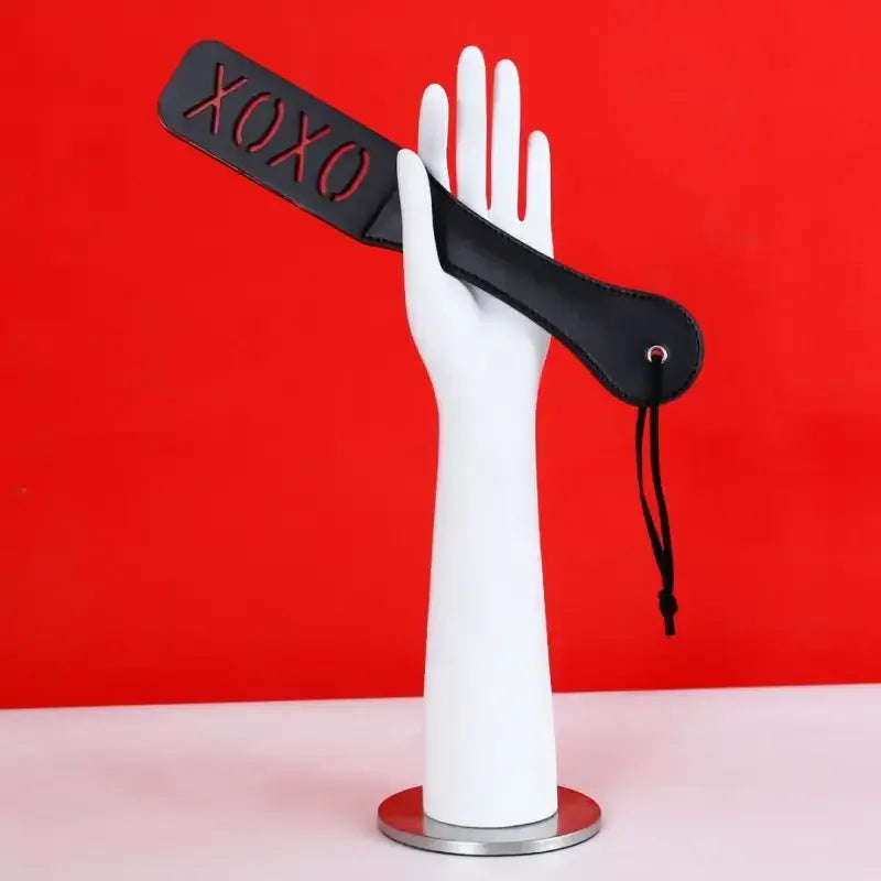 Dominitoy Leather BDSM Paddle - Double-Layer Spanking Toy