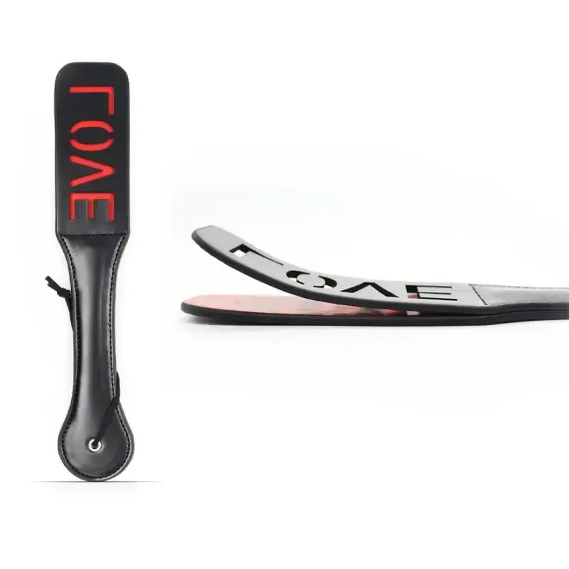 Dominitoy Love Leather BDSM Paddle - Double-Layer Spanking Toy