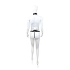 Dominitoy One size Chain Body Harness – PU Leather & Silver Chains for BDSM Play