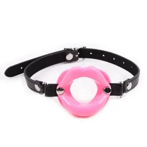Dominitoy Pink Silicone Lips Open-Mouth Gag