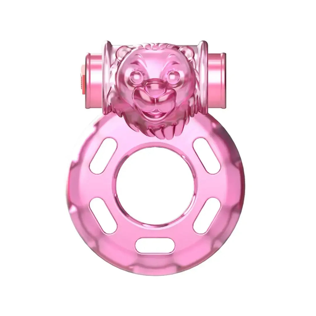 Dominitoy Pink Vibrating Cock Ring: Clitoral Stimulator for Couples' Intense Pleasure