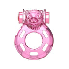 Dominitoy Pink Vibrating Cock Ring: Clitoral Stimulator for Couples' Intense Pleasure