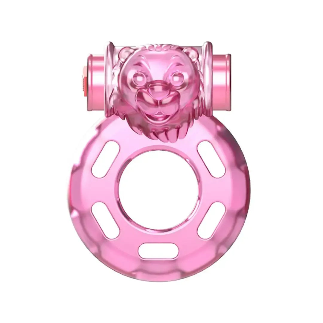Dominitoy Pink Vibrating Cock Ring: Clitoral Stimulator for Couples' Intense Pleasure