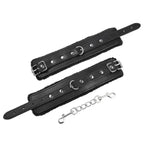 Dominitoy Plush Leatherette Ankle & Wrist Cuffs – Adjustable BDSM Restraints
