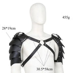 Dominitoy PU Leather Shoulder Armor X Chest Harness