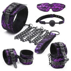 Dominitoy Purple Lace BDSM Restraint Set – Luxury Bondage Kit for Couples