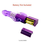 Dominitoy Purple Rabbit Vibrator: Dual Action Rotating & Vibrating G-Spot Massager
