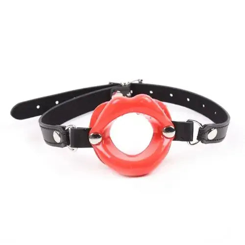 Dominitoy Red Silicone Lips Open-Mouth Gag