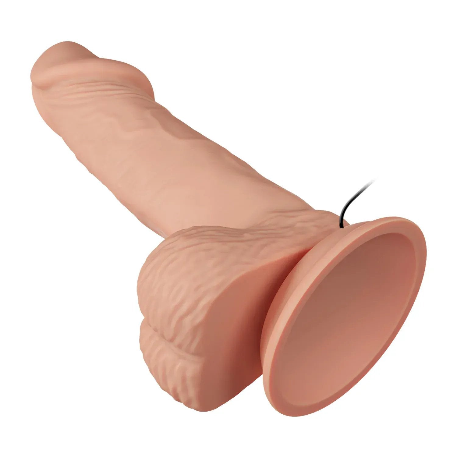 Dominitoy Remote Control Realistic Curved Vibrating Dildo with Suction Base