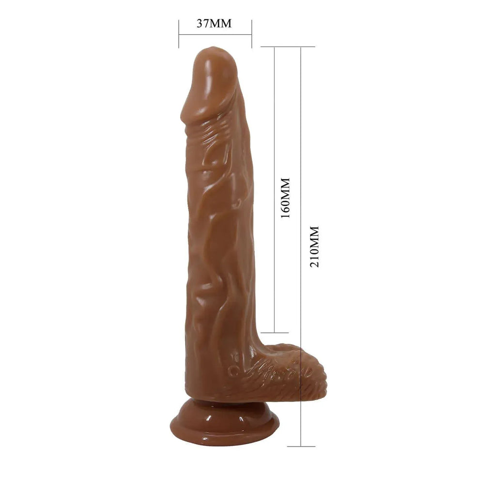 Dominitoy Remote Thrusting & Rotating Realistic Dildo — USB Rechargeable