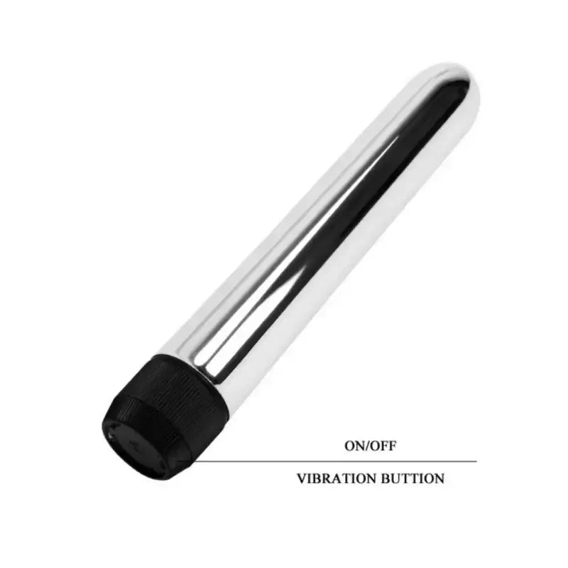 Dominitoy Silver Multi-Speed Chrome Bullet Vibrator - Powerful BDSM Pleasure Toy