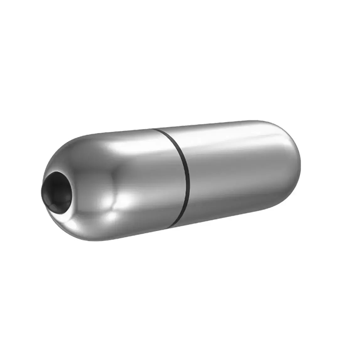Dominitoy Silver Silver Bullet Vibrator - Powerful Mini Vibe (Battery included)
