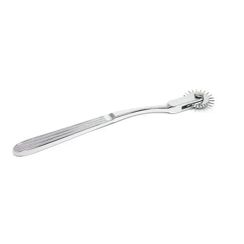 Dominitoy Silver Wartenberg Wheel – 22-Spike Stainless Steel BDSM Pinwheel