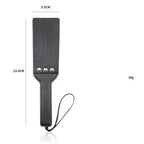 Dominitoy Split Slapper Spanking Paddle, Red Patent PU with Wrist Loop