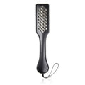 Dominitoy Studded Leather Paddle - Dual Sided BDSM Spanking Toy with Pyramid Studs