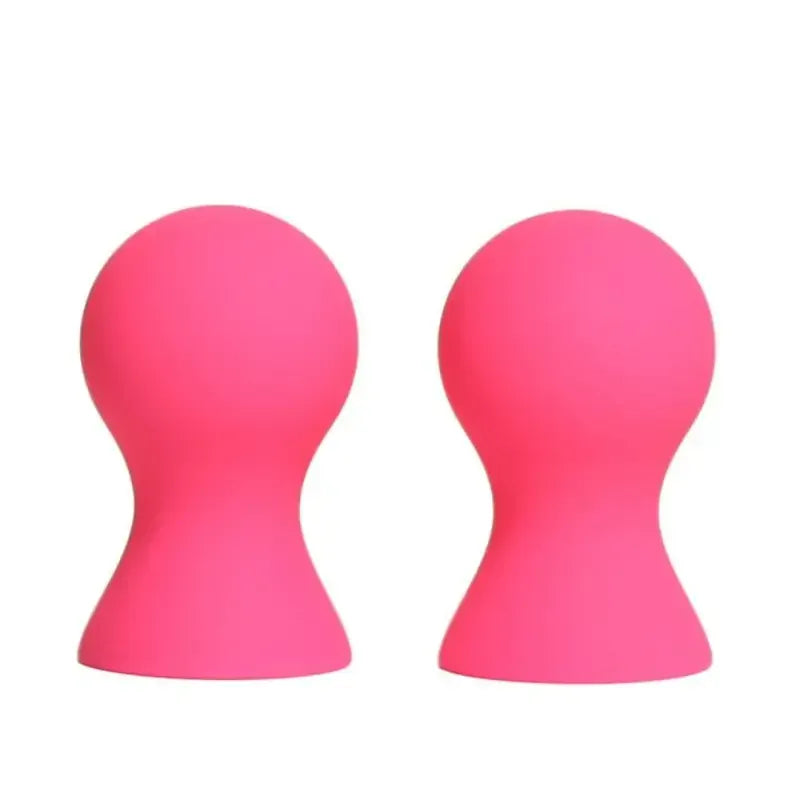 Dominitoy Vibrant Nipple Suckers - Silicone BDSM Toys for Sensual Play