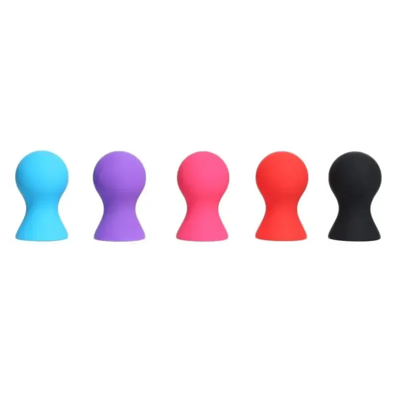 Dominitoy Vibrant Nipple Suckers - Silicone BDSM Toys for Sensual Play