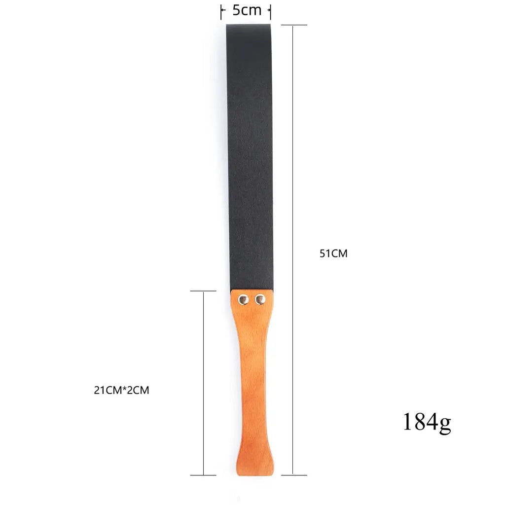 leather paddle size chart 51cm 184g - Dominitoy 282400100