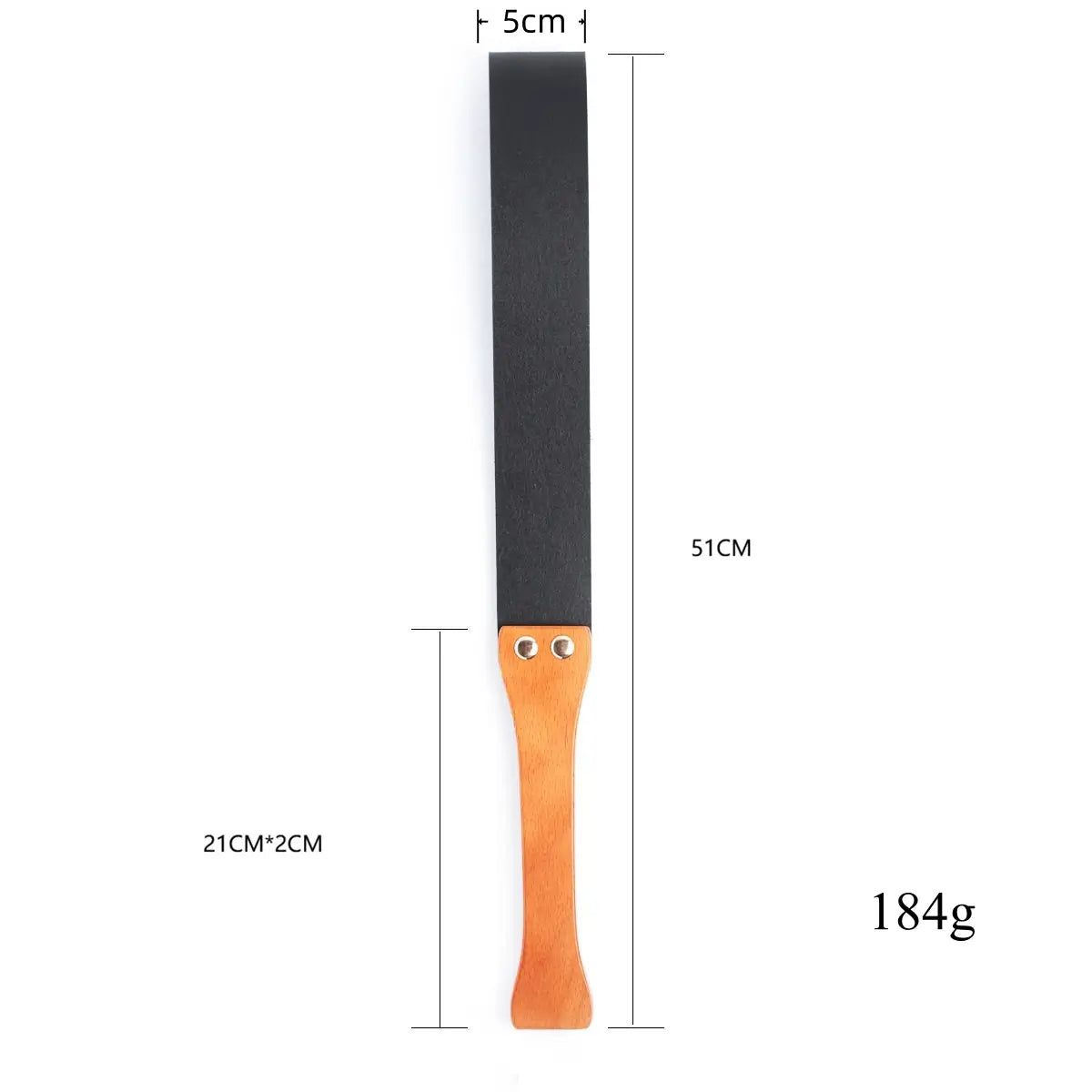 leather paddle size chart 51cm 184g - Dominitoy 282400100